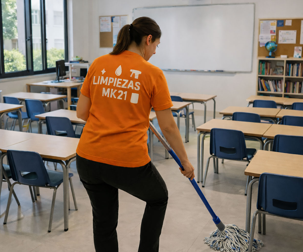 Limpieza de colegios e instituciones